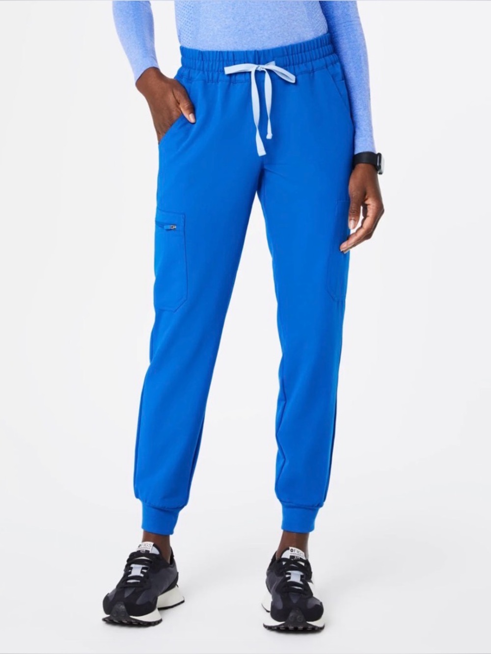 FIGS Blue Drawstring Jogger Scrubs XS